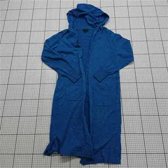 ◇ Θ タルボット TALBOTS フード付きロングカーディガン ブルー系 S レディース E  【1512220022391】