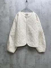 SM2 サマンサモスモス CLC-1304673 花柄ステッチキルトジャケット sizeF/オフホワイト ◇■レディース