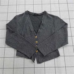 ◇ Θ ザラ ZARA グレー系カーディガン レディース Mサイズ E  【1512220022216】