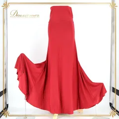 フラメンコ 衣装 ファルダ スカート レッド系 ボランテ フリル 赤 茶 伸縮 ストレッチ 無地 シンプル 練習 レッスン ダンス衣装 ペチコート インナー ダンス衣装 ステージ イベント ブラウン系