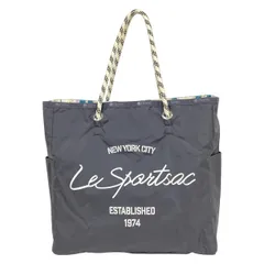 LESPORTSAC(レスポートサック) トートバッグ - ダークグレー×白×黒 リバーシブル