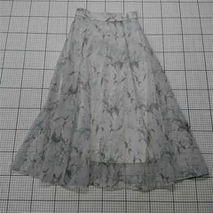 ◇ ⊂ イング INGNI 1231-300433-00 フラワープリントシフォンロングスカート レディース E  【1512220025286】