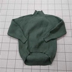 ◇ Θ センスオブプレイス SENSE OF PLACE AA97-22C136 ハイネックリブニット グリーン系 レディース E  【1512220024975】