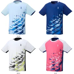 ゴーセン GOSEN テニス ゲームシャツ メンズ レディース 半袖ゲームシャツ 半袖Tシャツ 部活 チーム クラブ サークル 吸汗速乾 消臭 練習 トレーニング  T2442 30 ホワイト