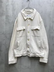 ZARA ザラ コットン ジャケット sizeL/白 ■◇レディース