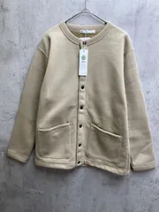 新品 ikka イッカ 裏フリースクルーネックカーディガン sizeS/ベージュ ◇■メンズ