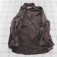 ◇ Θ ジフナンク Jih Nunc コーデュロイ長袖シャツ ブラウン系 Sサイズ メンズ E  【1601070000892】