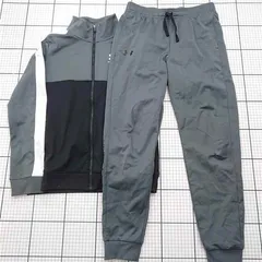 ◇ Θ アンダーアーマー UNDER ARMOUR ジャージ上下セット グレー系 メンズ E  【1601070002797】