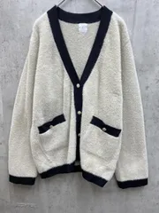 C OPAQUE CLIP フェザーヤーン配色Vネックニットカーディガン size40/L/ベージュ ◇■レディース
