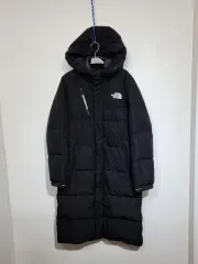 (M) THE NORTH FACE ザノースフェイス グースダウン ロング丈ダウンジャケット アウター ブラック グースダウン ダウンコート