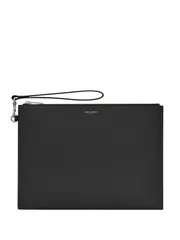 SAINT LAURENT サンローラン パリ レザー ポーチ 送料無料