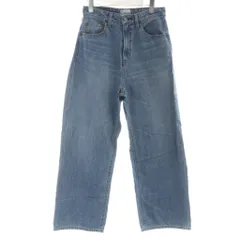 アングリッド UNGRID ハイウエストオーガニックコットンルーズデニムパンツ ジーンズ ボトムス ストレート 24インチ 水色 ライトブルー 112242419701-03 /KW ■GY58