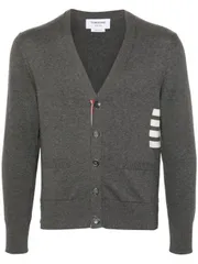 THOM BROWNE 4BAR コットン カーディガン 送料無料