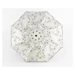 【新品・未使用】サンバリア 紫外線カット熱中症対策 日傘 折りたたみ 遮光 大人かわいい ブラックコーティング レディース 軽量折り畳み傘