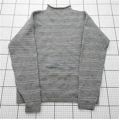 ◇ Θ ゲス GUESS COLLECTION L22012B ウールボーダーニット グレー系 メンズ Mサイズ E  【1601150014474】