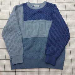 ◇ Θ ロデオクラウンズ RODEO CROWNS ケーブル切替ニットセーター FREEサイズ レディース E  【1601150014412】