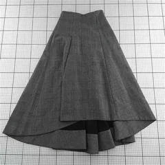 ◇ Θ ルシェルブルー LE CIEL BLEU 18A67634 グレー系ウールスカート レディース E  【1601150015020】のサムネイル