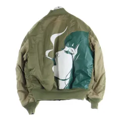 ALPHA INDUSTRIES (アルファ インダストリーズ) ×HUF MA-1 ハフ ナイロンフライトジャケット TA0467-9019 カーキ