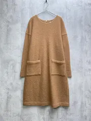 URBAN RESEARCH DOORS アーバンリサーチドアーズ 起毛 圧縮ウール ニット ワンピース sizeOne/茶 ◆■レディース