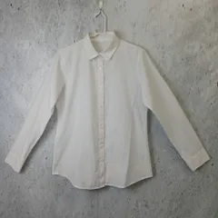 GU ジーユー レディース ワイシャツ イージーケアシャツ Lサイズ 長袖 ホワイト 〇□