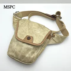 MSPC archive y2k style grunge leather BODY bag マスターピース グランジレザー ボディバッグ ワンショルダー ミニバッグ
