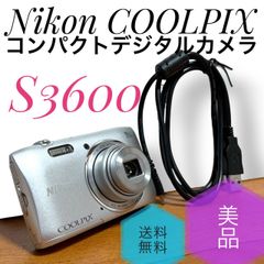 ☆送料無料 美品 Nikon ニコン COOLPIX クールピクス S3600 クリスタル