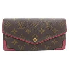 ルイヴィトン LOUIS VUITTON M62043 モノグラム ポルトフォイユ サラ レティーロ 長財布 二つ折り ウォレット PVC レザー 茶 ブラウン ローズブリュイエール /GV