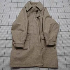 ◇ ⊇ カリテ qualite ベージュ系ウール混コート Sサイズ レディース E  【1601150029881】