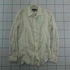 ◇ Θ ポロ ラルフローレン POLO RALPH LAUREN リネンシャツ XXS ベージュ系 メンズ E  【1601150031020】