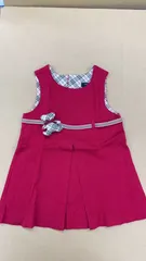 子供服 BURBERRY LONDON バーバリー ワンピース  サイズ90cm 赤 チェック No.472