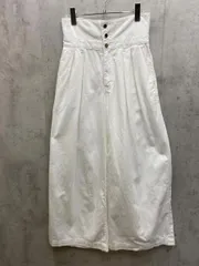 laboutiquebonbon ラブティックボンボン ハイウエスト バギー デニムパンツ size38/白 ■■◎レディース