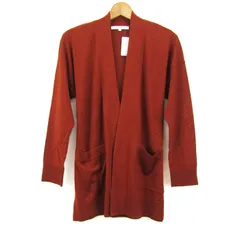 アンタイトル ニットコート ロングカーディガン アウター シルク混 未使用品 レディース 2サイズ ブラウン UNTITLED