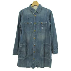 リー シャツワンピース トップス デニム 長袖 チュニック レディース Mサイズ ブルー Lee 【中古】のサムネイル