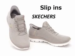 レディース スケッチャーズ SKECHERS 靴 スリップインズ 150128W トープ/ゴールド 幅広 ワイド メモリーフォーム Slip ins MEMORY FOAM