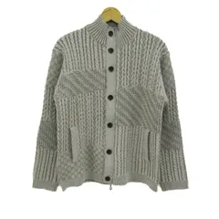 ニコルクラブフォーメン カーディガン トップス ケーブルニット ニットジャケット メンズ 46サイズ ベージュ NICOLE CLUB FOR MEN 【中古】