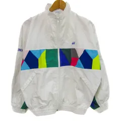 ヨネックス ブルゾン ジャケット アウター スポーツウエア 日本製 メンズ Mサイズ ホワイト YONEX 【中古】