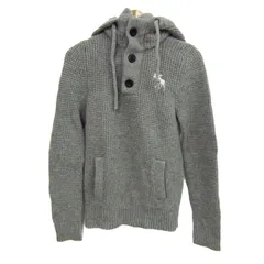 アバクロンビー&フィッチ ニット トップス パーカー セーター レディース Mサイズ グレー Abercrombie & Fitch 【中古】