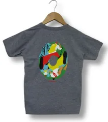 〇【未使用】THE NORTH FACE ザ・ノース・フェイス 半袖Tシャツ  ES サーキュレーションティー 芳賀あきな グレー NTT32577 キッズ120サイズ ■管理番号L29788SSA26-260130-20-3（198）