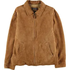 古着 00年代 バナナリパブリック BANANA REPUBLIC スイングトップタイプ スエードレザー スポーツジャケット メンズL相当/eaa609598