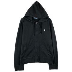 Polo Ralph Lauren ジップアップパーカー ネイビー 短丈 - メルカリ