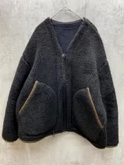 muller of yoshiokubo ミュラーオブヨシオクボ ニット ボア リバーシブル ブルゾン ジャケット size38/黒 ◆■メンズ