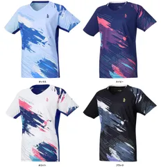 ゴーセン GOSEN テニス レディース ゲームシャツ 半袖ゲームシャツ 半袖Tシャツ 部活 チーム クラブ サークル 吸汗速乾 消臭 練習 トレーニング  T2441 30 ホワイト