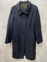 agnes b. アニエスベー アンゴラ ウール ステンカラー フランス製 ロング コート size38/黒 ◆■メンズ