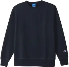 チャンピオン Champion クルーネックスウェットシャツ メンズ CREW NECK SWEAT SHIRT トレーナー 長袖 トップス 丸首 バスケ 部活 トレーニング C3-XS060  C3XS060 370 ネイビー
