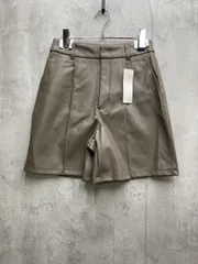 ■新品 GU ジーユー フェイクレザー ショート パンツ sizeM/オリーブ ◇■レディース
