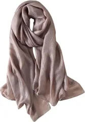 Raizm ストール ショール 大判 スカーフ 結婚式 パーティー 披露宴 羽織り 無地 薄手 オールシーズン UV対策 (ブロンズ)