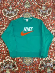 XXL NIKE ナイキ BIG スウッシュ クルーネック スウェット グリーン