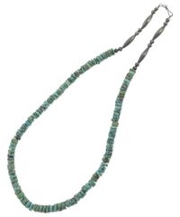 NAVAJO ナバホ族 ターコイズネックレス ナゲット チェーンフック925