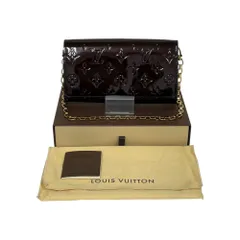 LOUIS VUITTON ルイヴィトン 長財布 チェーンウォレット ヴェルニ ポルトフォイユ サラ アマラント M90088
