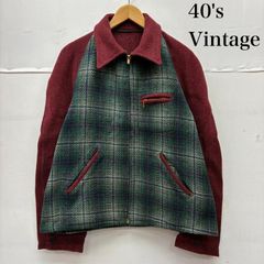 40s A-2 レザージャケット デコTALON コの字留 民間？ - メルカリ
